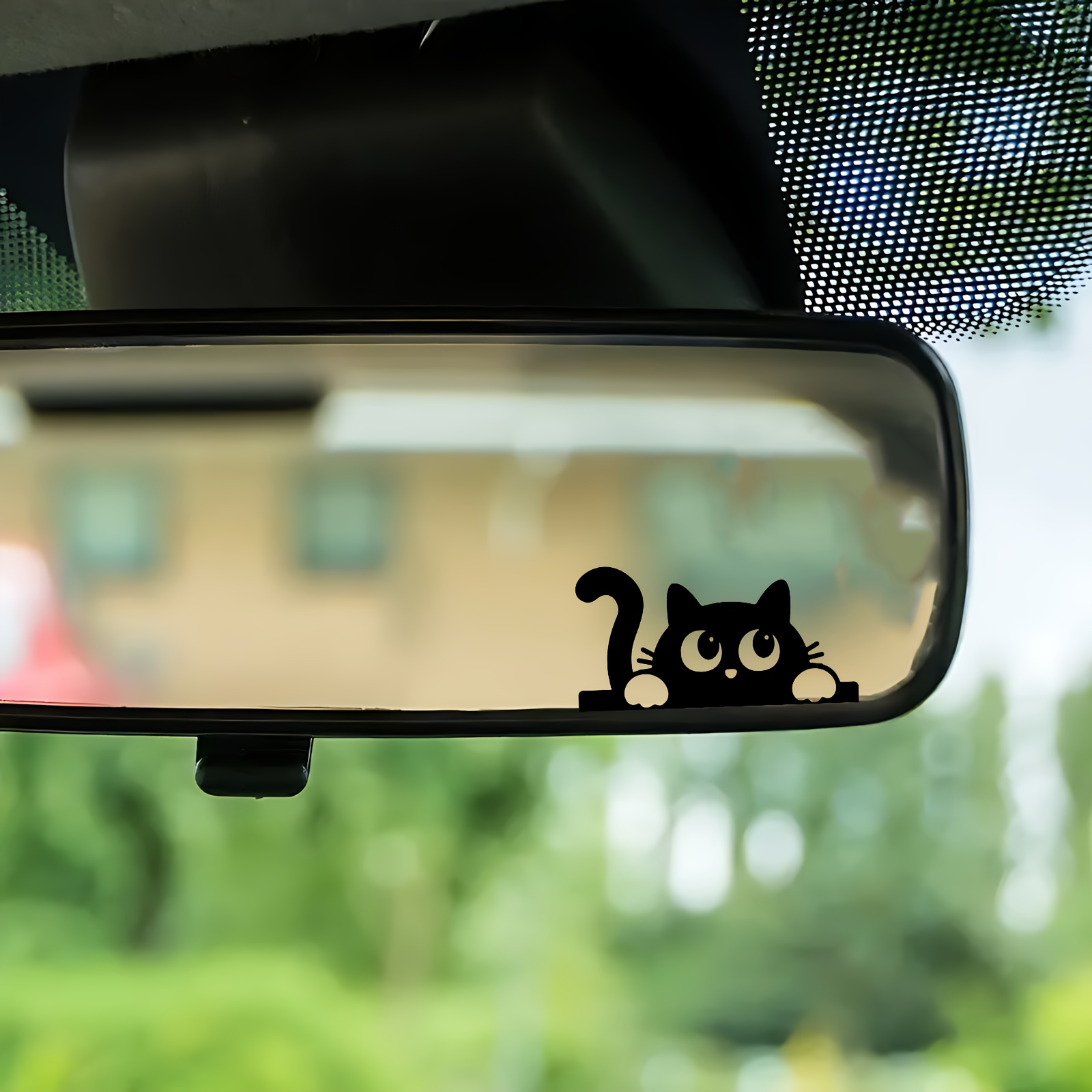 Car Accessories Xmas Gifts - Autocollant de rétroviseur de voiture chat