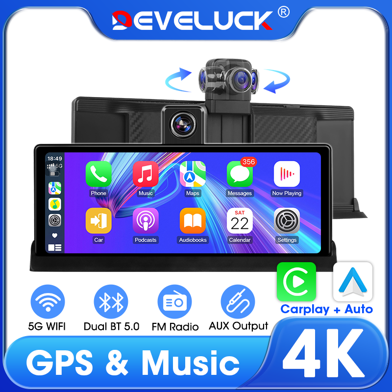 Car Dash Cam - Écran CarPlay sans fil de Style