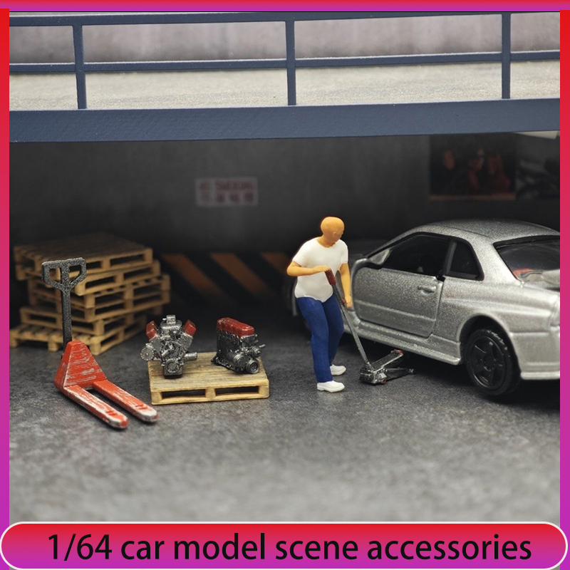 Car Accessories Shop - Décorations de scène d'atelier de réparation