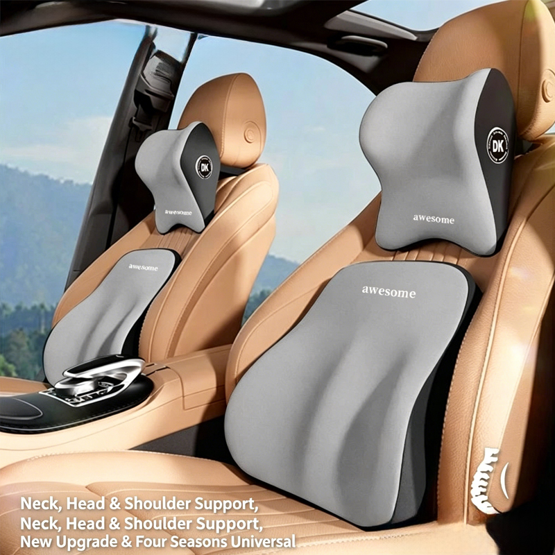 Car Seat Cushion Memory Foam - Ensemble de coussin de nuque et