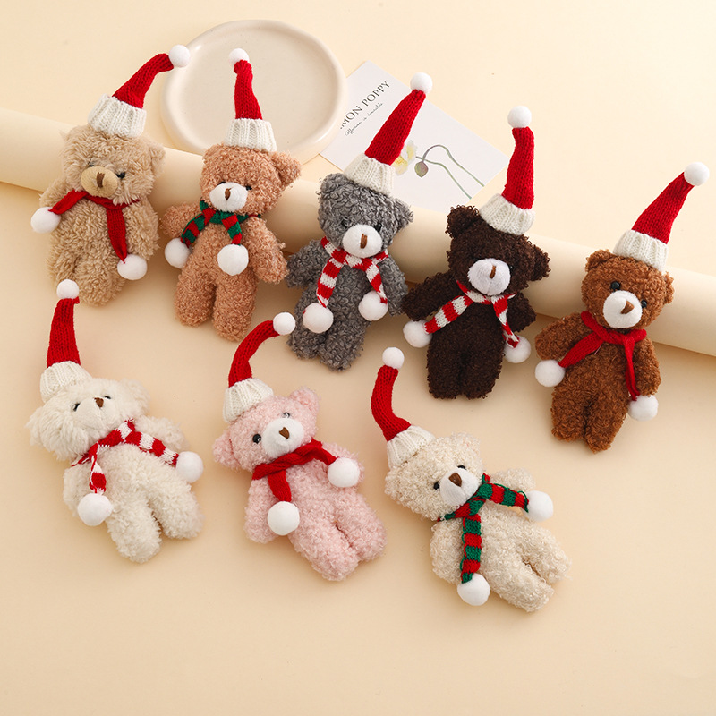 Car Accessories Xmas Gifts - Porte-clés ours en peluche mignon sur
