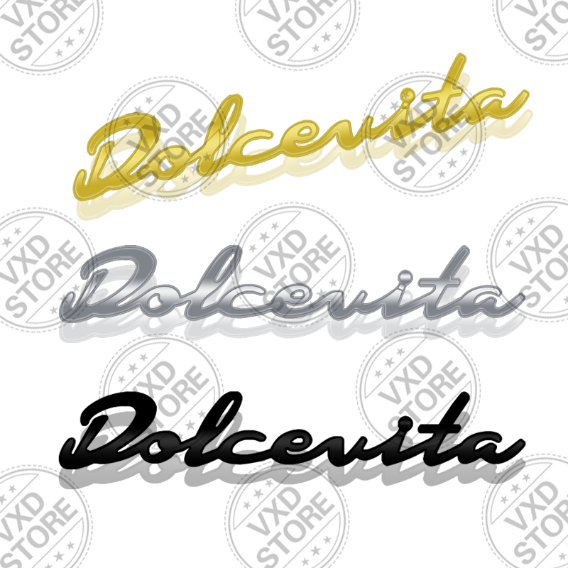 Emblème 3D Dolcevita en métal, - Car Accessories Bali avis et prix