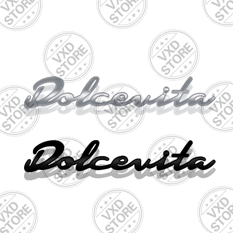 Emblème 3D Dolcevita en métal, - Car Accessories Bali avis et prix