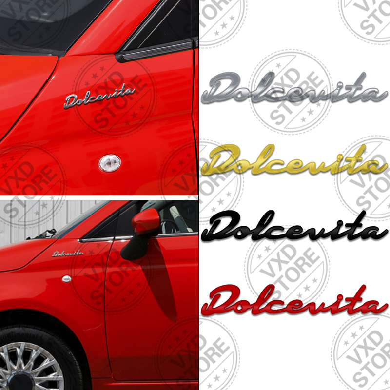 Emblème 3D Dolcevita en métal, - Car Accessories Bali avis et prix