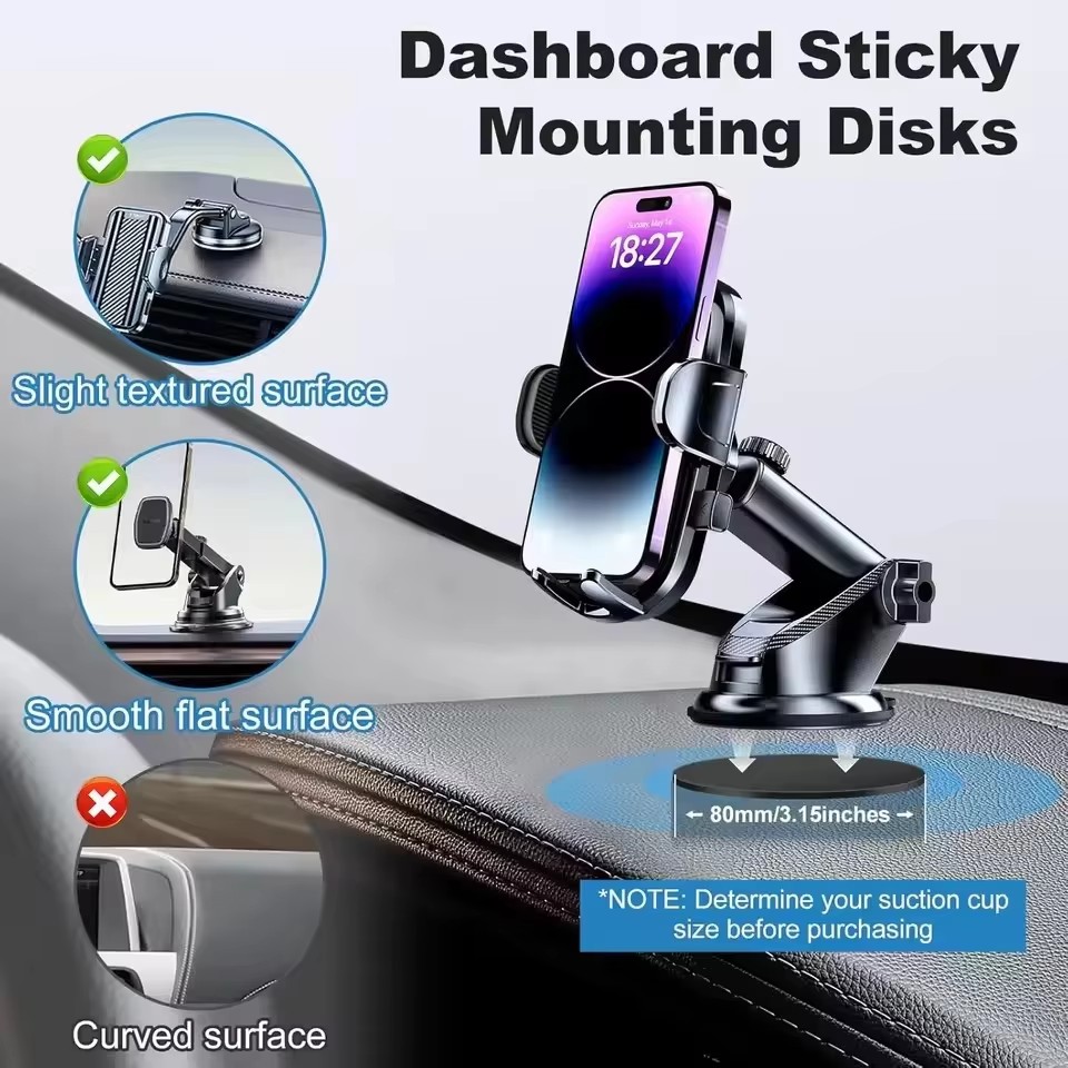 Kit universel de supports adhé - Car Accessories For Dashboard avis et prix