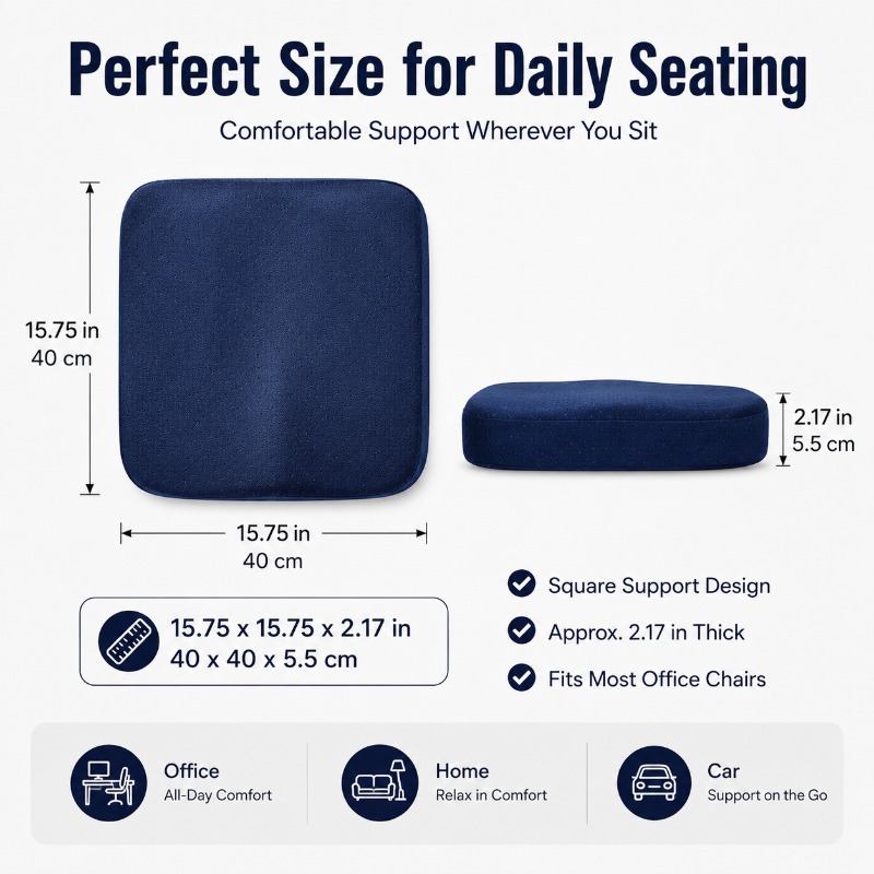 Coussin de chaise en mousse à  - Car Seat Cushion Memory Foam avis et prix