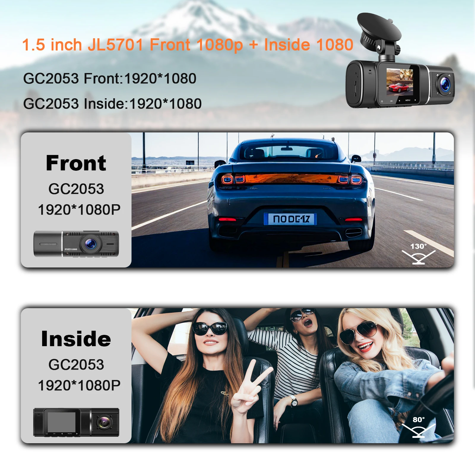 Caméra de tableau de bord doub - Car Dash Cam avis et prix