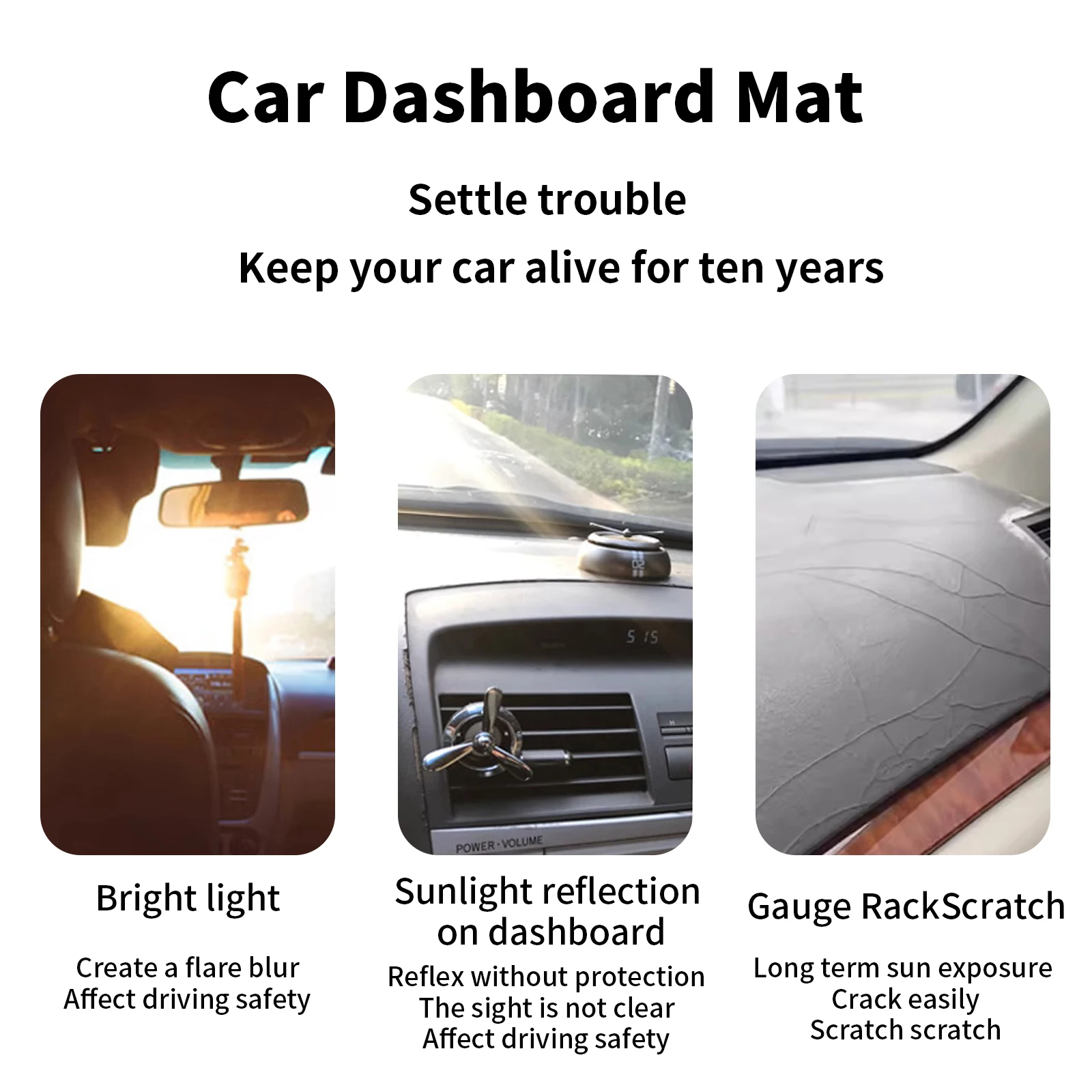 Pour Toyota Camry 2007-2011 XV - Car Anti-Slip Dashboard Mat avis et prix
