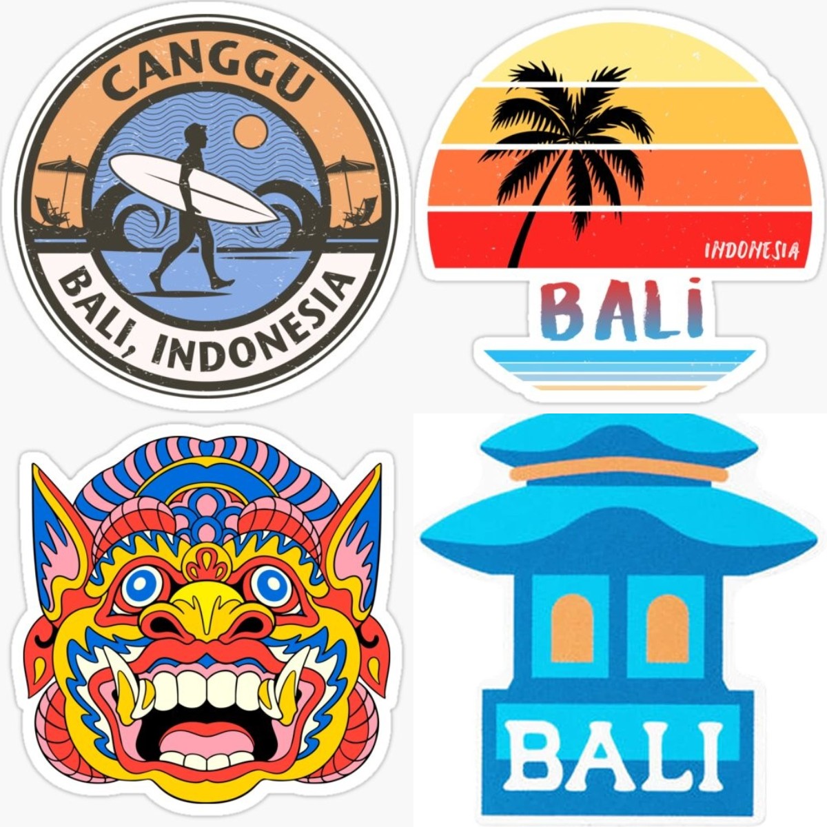 Asus-Autocollants de voyage en - Car Accessories Bali avis et prix