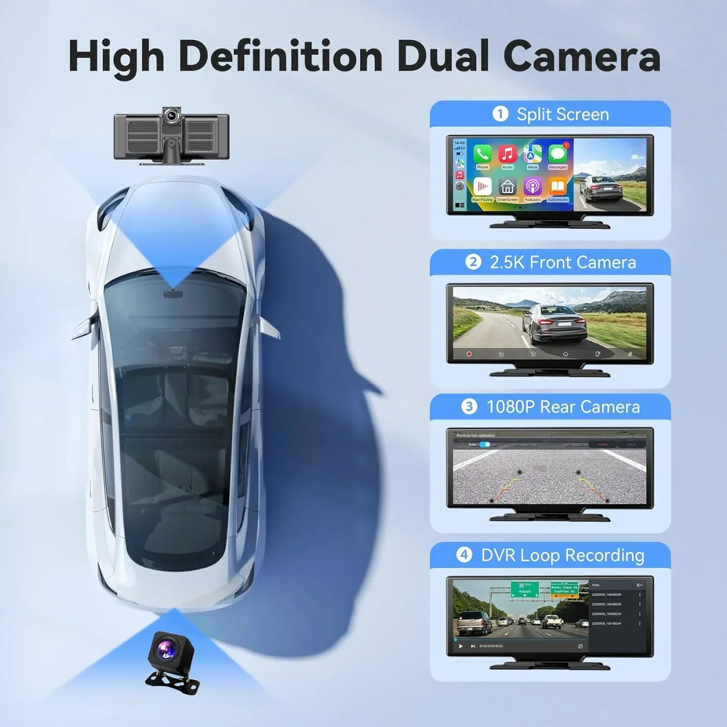 Caméra embarquée portable 10,2 - Car Dash Cam avis et prix