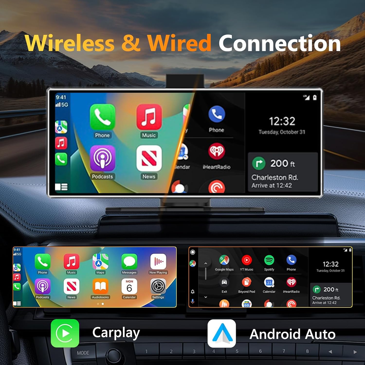 11.26 pouces 4K Dash Cam sans  - Car Dash Cam avis et prix
